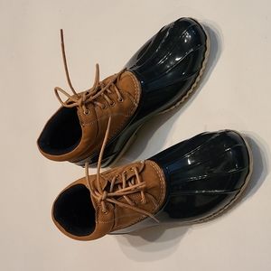 9 Tommy Hilfiger duck boots, bean boots, rubber, navy
